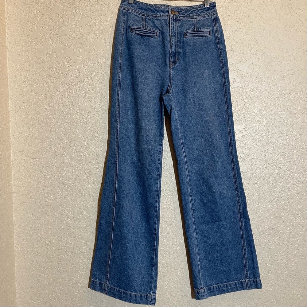 Free People flare wide leg jeans